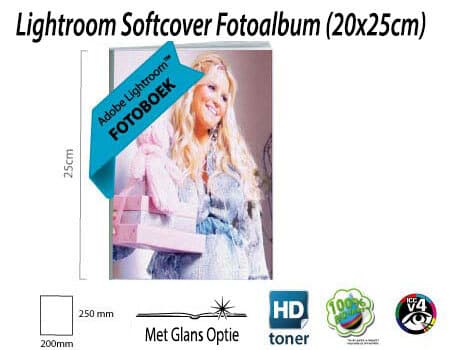 Softcover Lightroom 20x25 fotoalbum goedkoopste bestellen